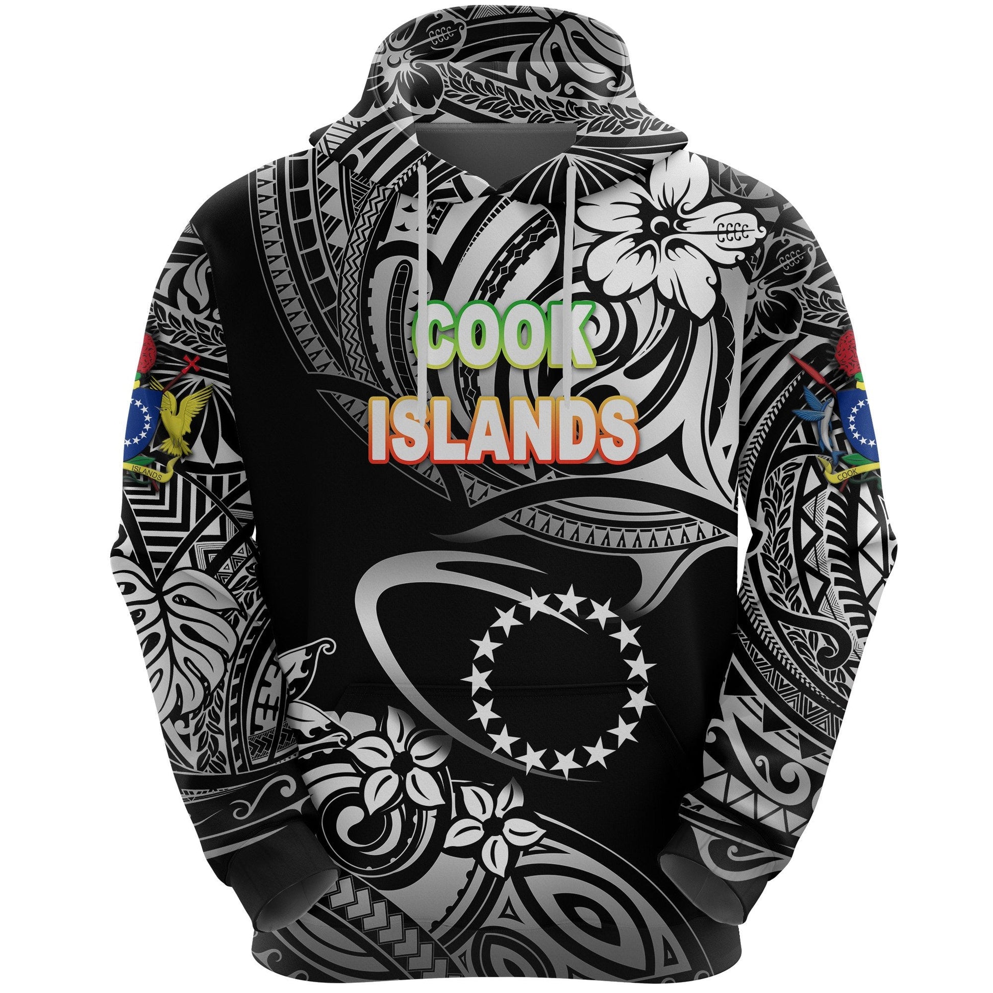 Cook Islands Rugby Hoodie Unique Vibes Black