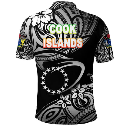 Cook Islands Rugby Polo Shirt Unique Vibes - Black