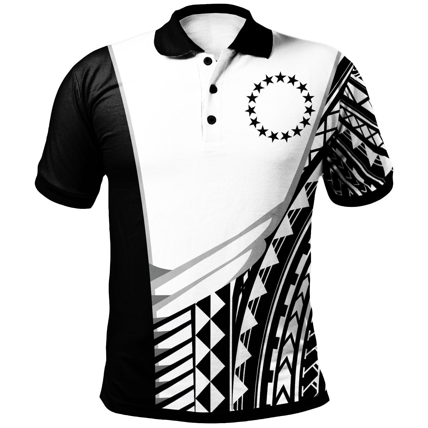 Cook Islands Polo Shirt - Athletes Style White Shirt