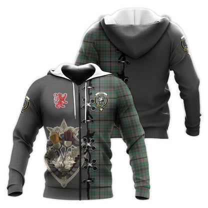 Printivon Craig Tartan Hoodie Lion Rampant And Celtic Thistle Style