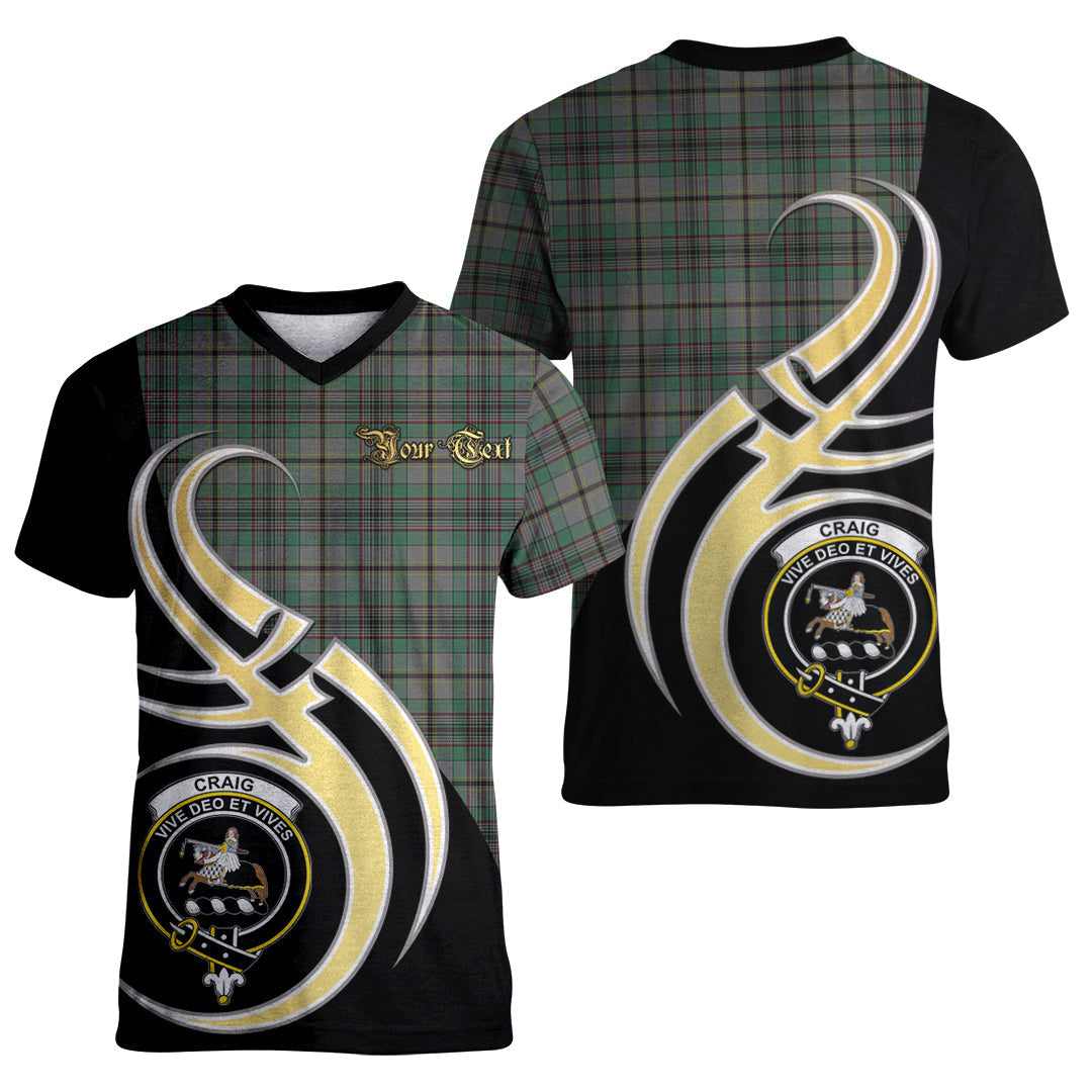 Printivon Craig Tartan Crest Believe In Me T Shirt