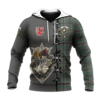Printivon Craig Tartan Hoodie Lion Rampant And Celtic Thistle Style