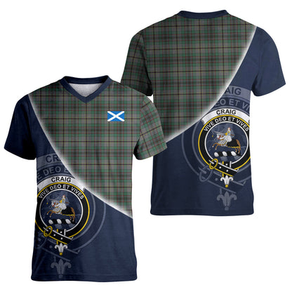 Printivon Craig Tartan Scottish Crest T Shirt