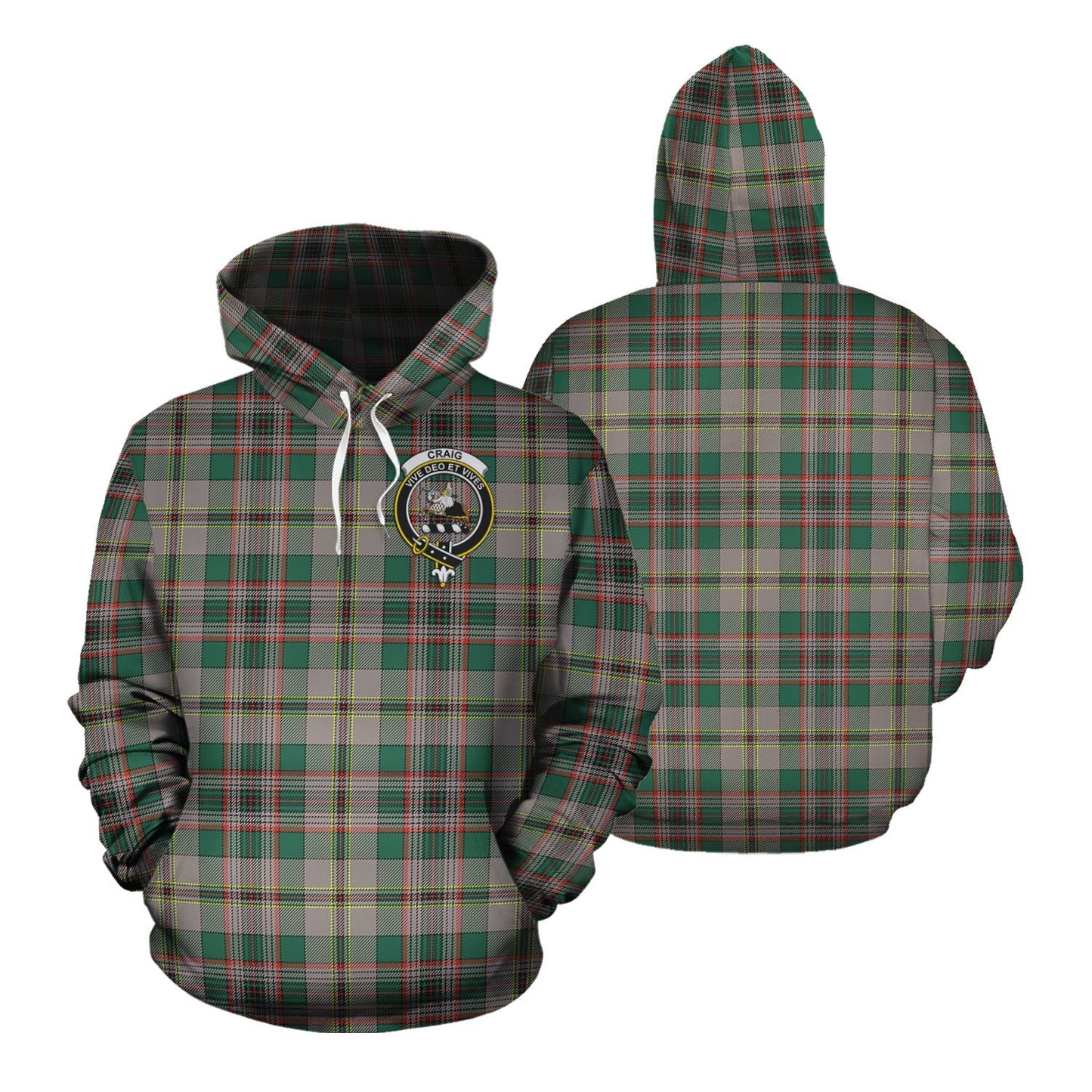 Printivon Craig Ancient Tartan Hoodie