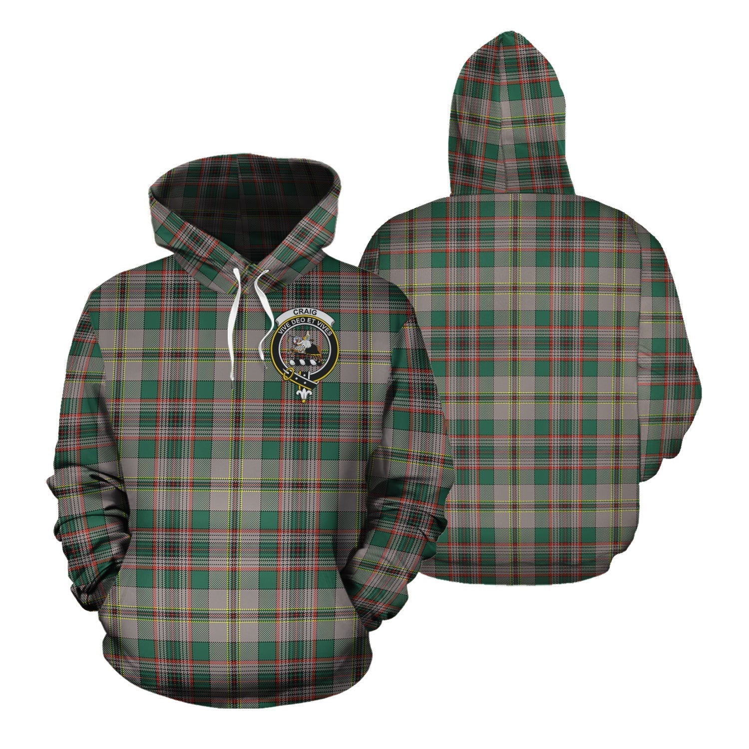 Printivon Craig Ancient Tartan Hoodie