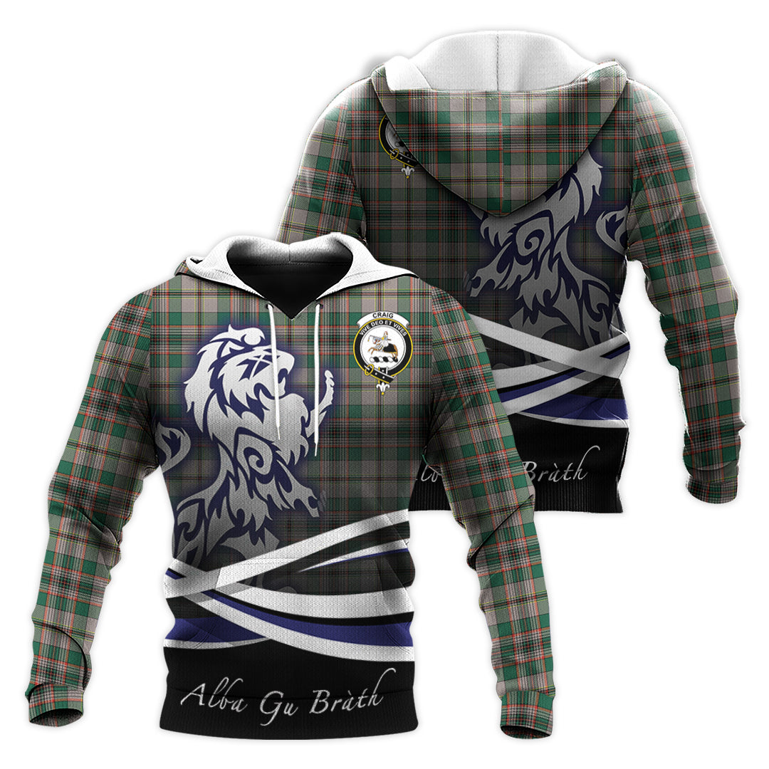 Printivon Craig Ancient Tartan Scottish Lion Hoodie