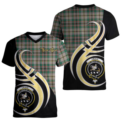Printivon Craig Ancient Tartan Crest Believe In Me T Shirt