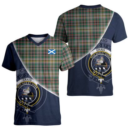 Printivon Craig Ancient Tartan Scottish Crest T Shirt
