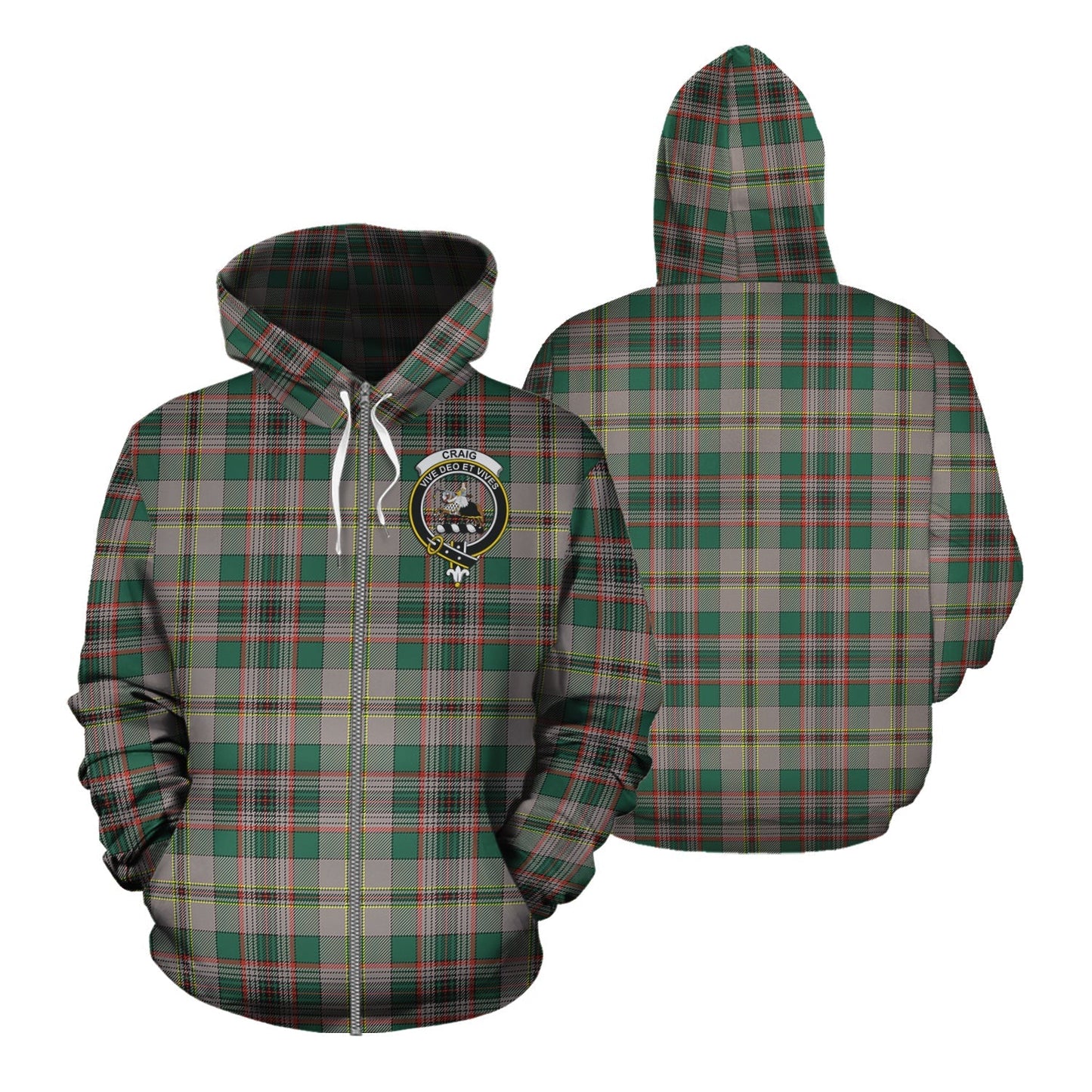 Printivon Craig Ancient Tartan Hoodie