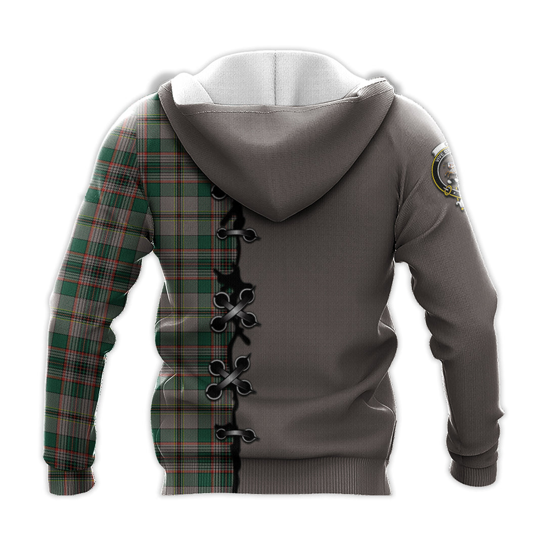 Printivon Craig Ancient Tartan Hoodie Lion Rampant And Celtic Thistle Style