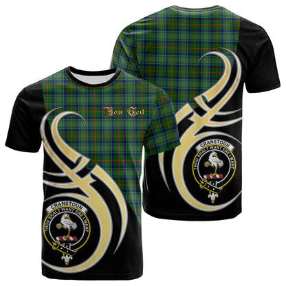 Printivon Cranstoun Tartan Crest Believe In Me T Shirt