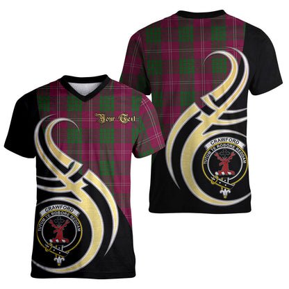 Printivon Crawford Tartan Crest Believe In Me T Shirt
