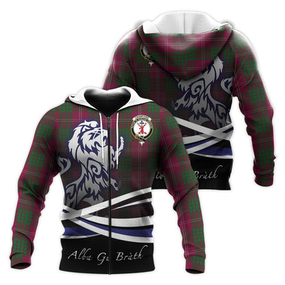 Printivon Crawford Tartan Scottish Lion Hoodie