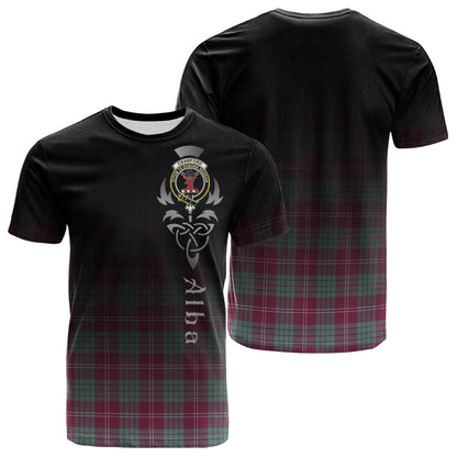 Printivon Crawford Ancient Tartan Crest Alba Celtic T Shirt