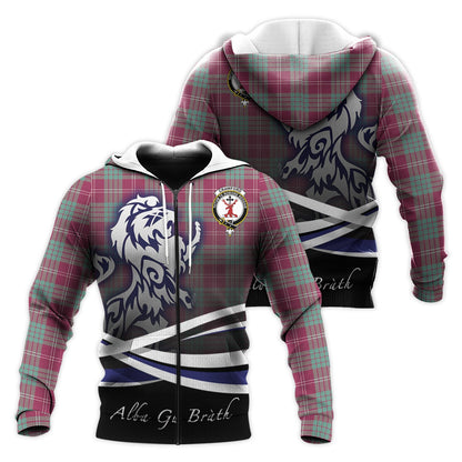 Printivon Crawford Ancient Tartan Scottish Lion Hoodie