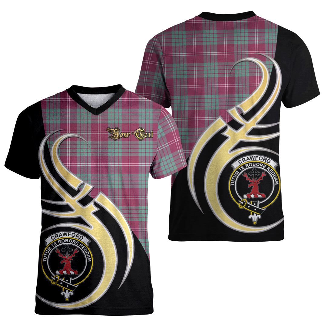 Printivon Crawford Ancient Tartan Crest Believe In Me T Shirt
