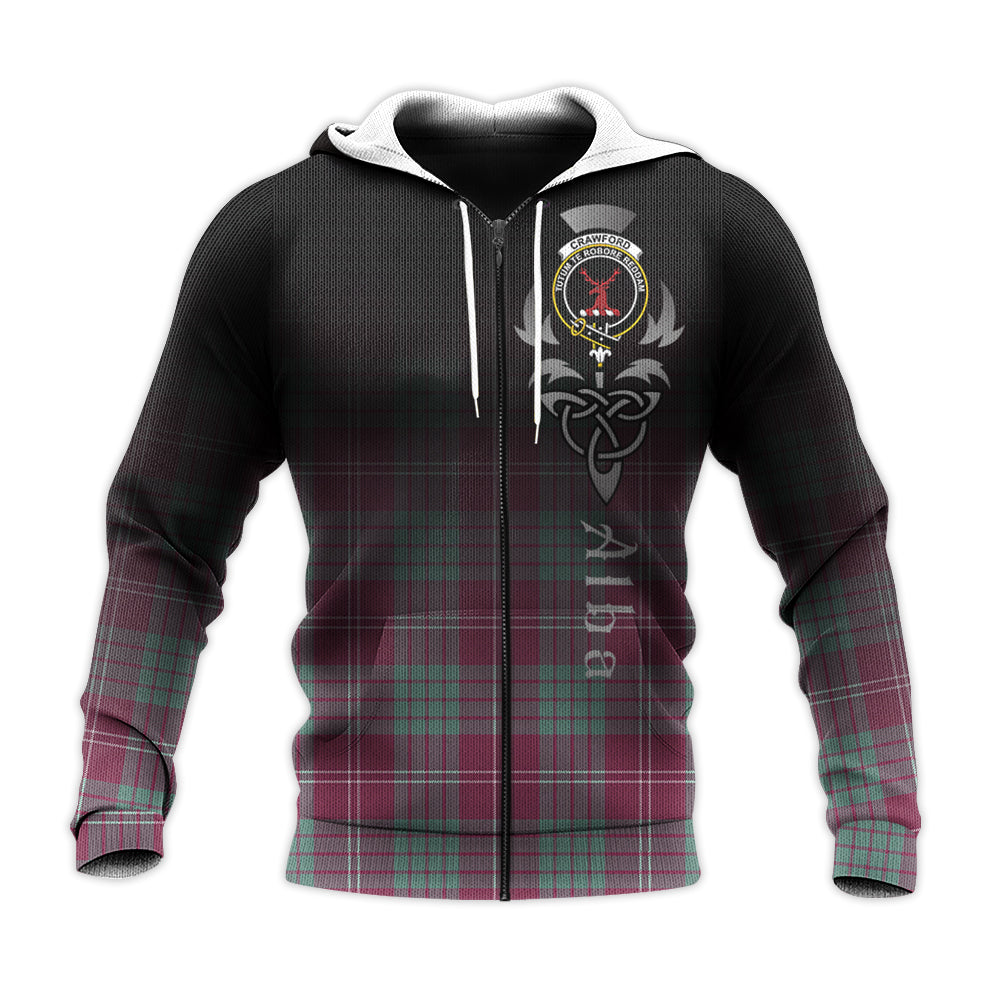 Printivon Crawford Ancient Tartan Crest Alba Celtic Hoodie