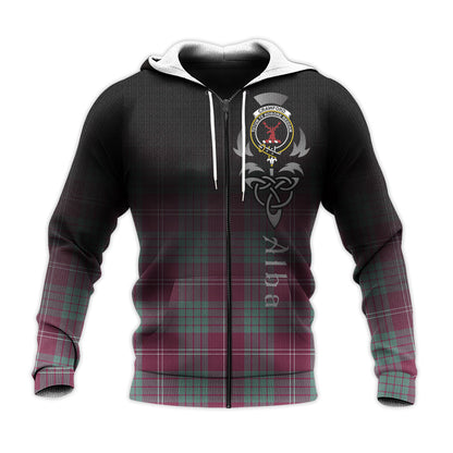 Printivon Crawford Ancient Tartan Crest Alba Celtic Hoodie