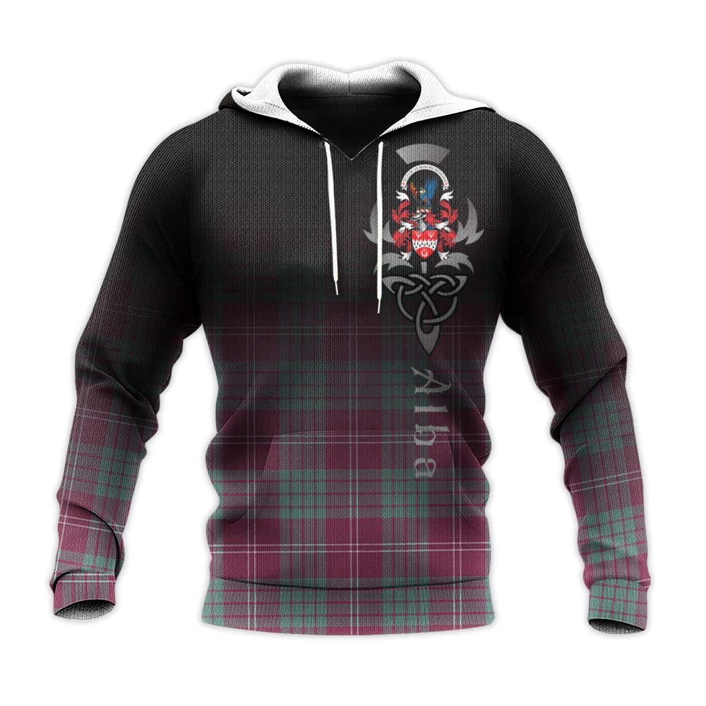Printivon Crawford Ancient Of Newzealand Tartan Crest Alba Celtic Hoodie