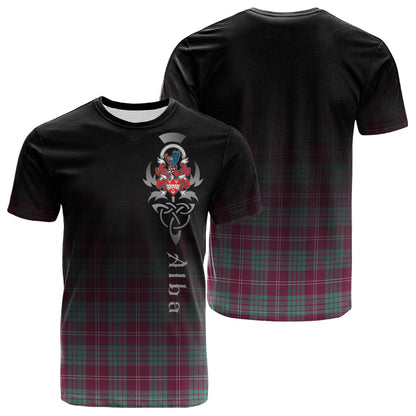 Printivon Crawford Ancient of NewZealand Tartan Crest Alba Celtic T Shirt