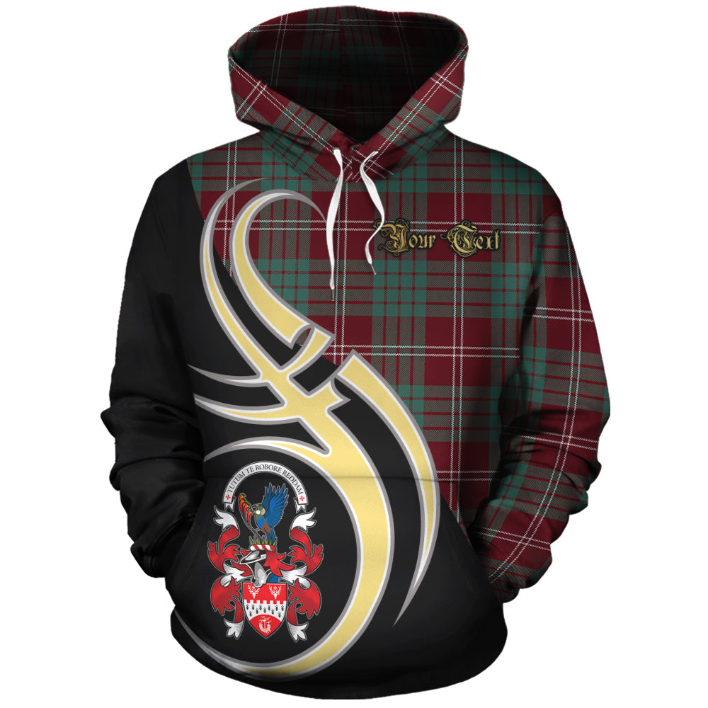 Printivon Crawford Modern Of Newzealand Tartan Personalize Half Hoodie
