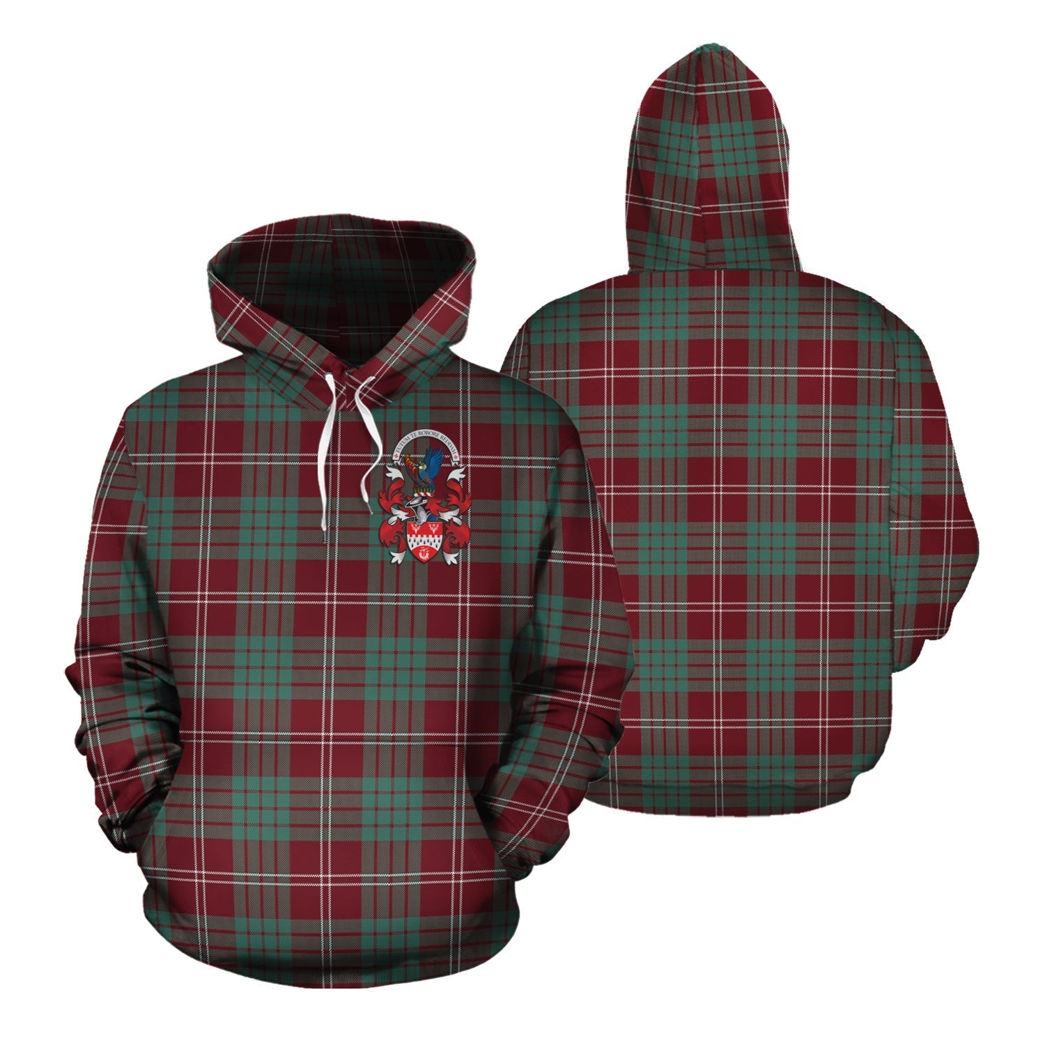 Printivon Crawford Modern Of Newzealand Tartan Hoodie