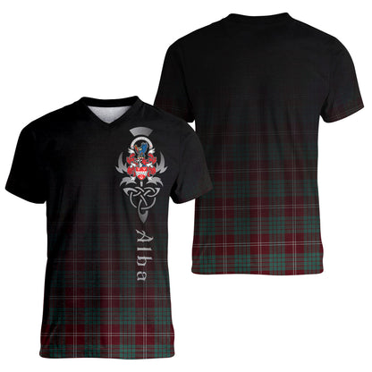 Printivon Crawford Modern of NewZealand Tartan Crest Alba Celtic T Shirt