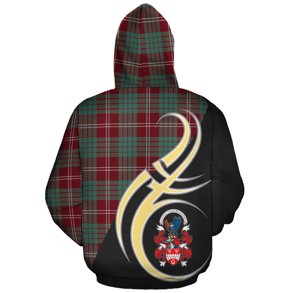 Printivon Crawford Modern Of Newzealand Tartan Personalize Half Hoodie