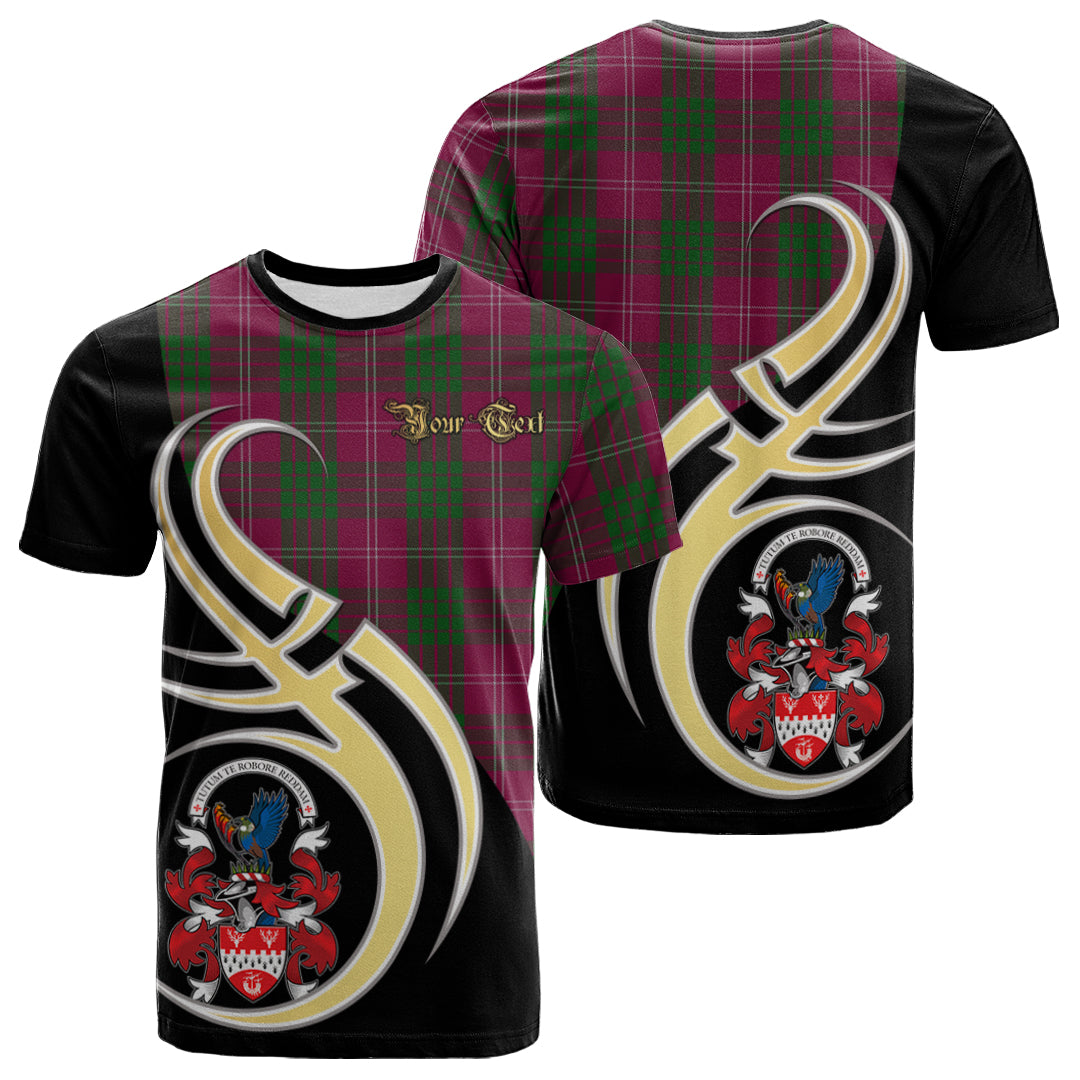 Printivon Crawford of NewZealand Tartan Crest Believe In Me T Shirt