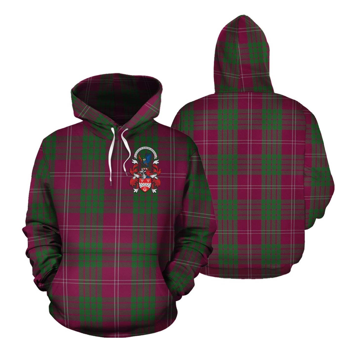Printivon Crawford Of Newzealand Tartan Hoodie