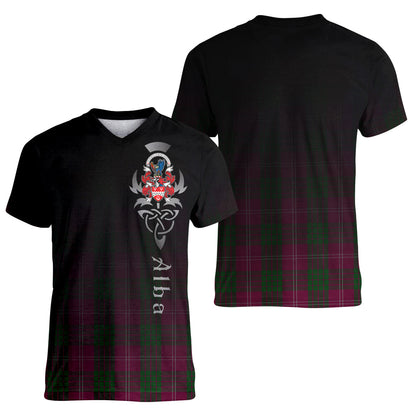 Printivon Crawford of NewZealand Tartan Crest Alba Celtic T Shirt