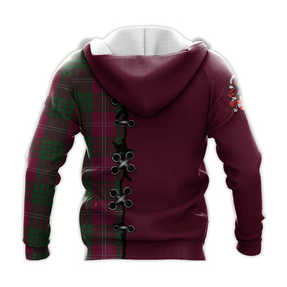 Printivon Crawford Of Newzealand Tartan Hoodie Lion Rampant And Celtic Thistle Style