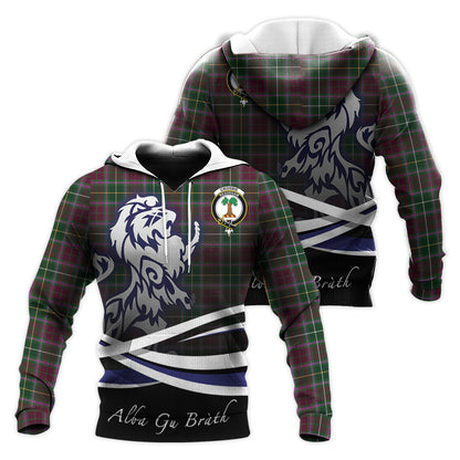 Printivon Crosbie Tartan Scottish Lion Hoodie