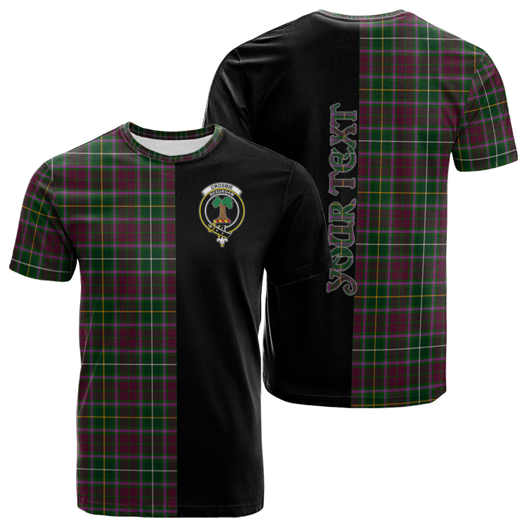 Printivon Crosbie Tartan Personalize Half T shirt