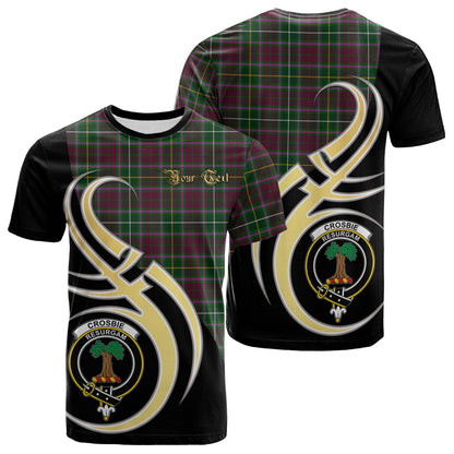 Printivon Crosbie Tartan Crest Believe In Me T Shirt