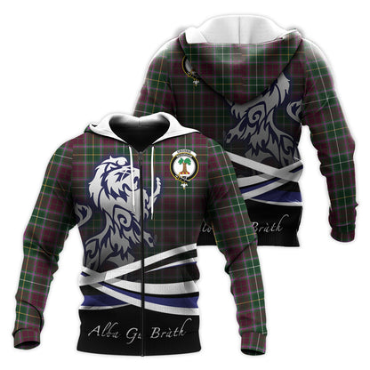 Printivon Crosbie Tartan Scottish Lion Hoodie