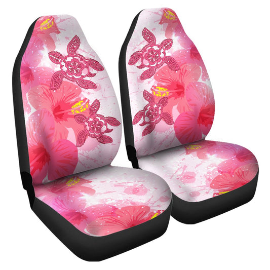 Hawaii Turtle Hibiscus Polynesian Car Seat Covers Pinky Style AH