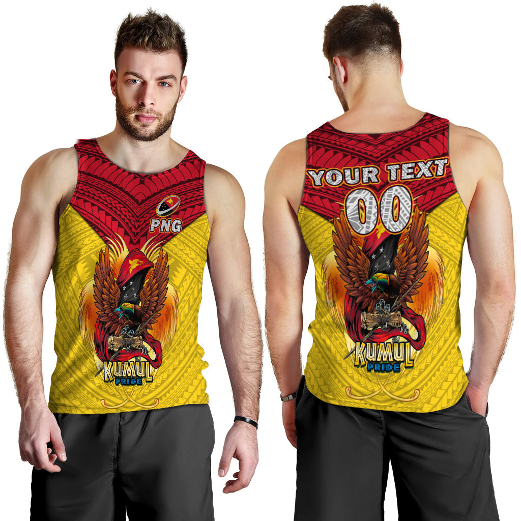 Custom Personalised Papua New Guinea Rugby Kumul Pride Men Tank Top