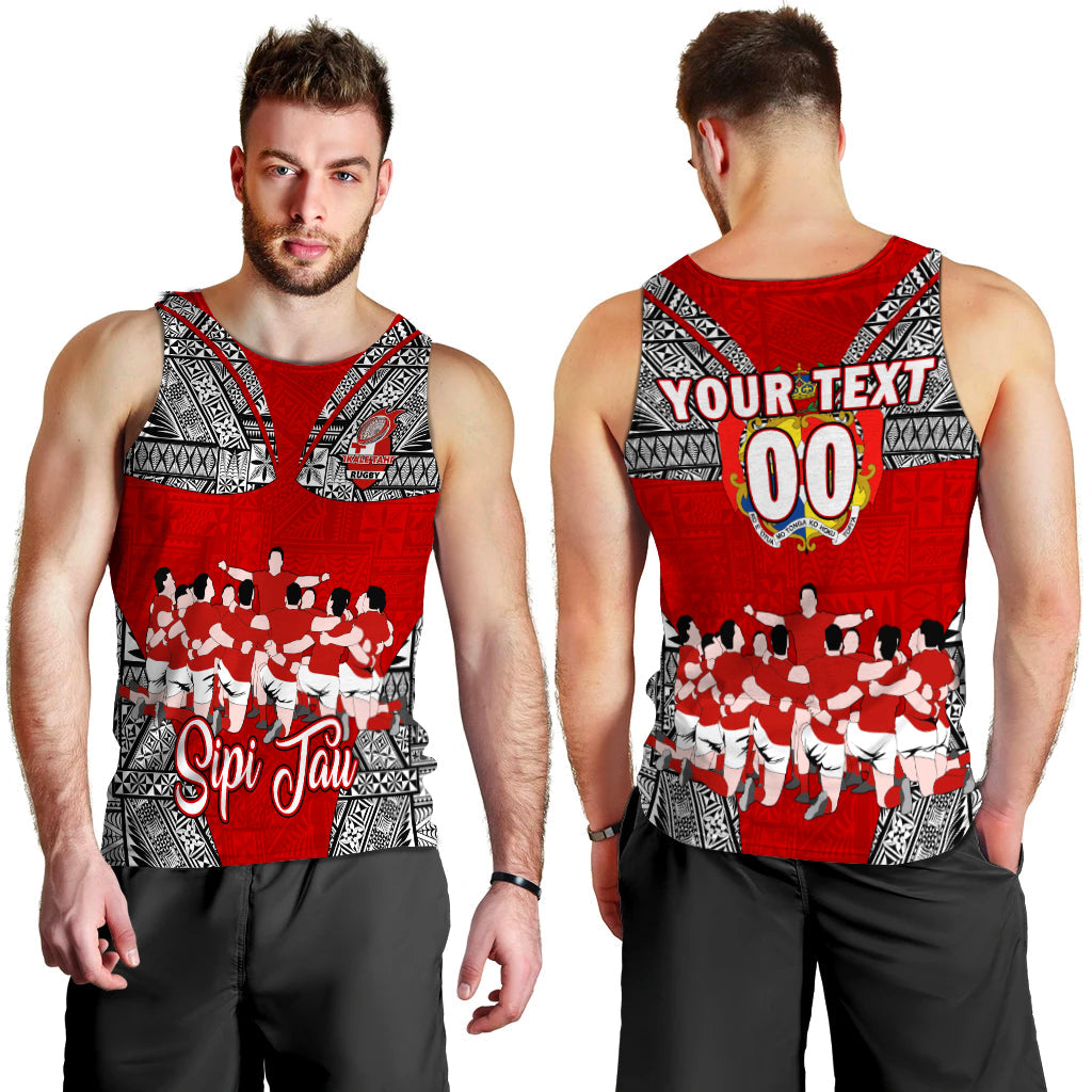 Custom Personalised Tonga Rugby Ikale Tahi Sipi Tau Men Tank Top