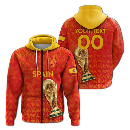 Custom Spain Football 2022 Hoodie