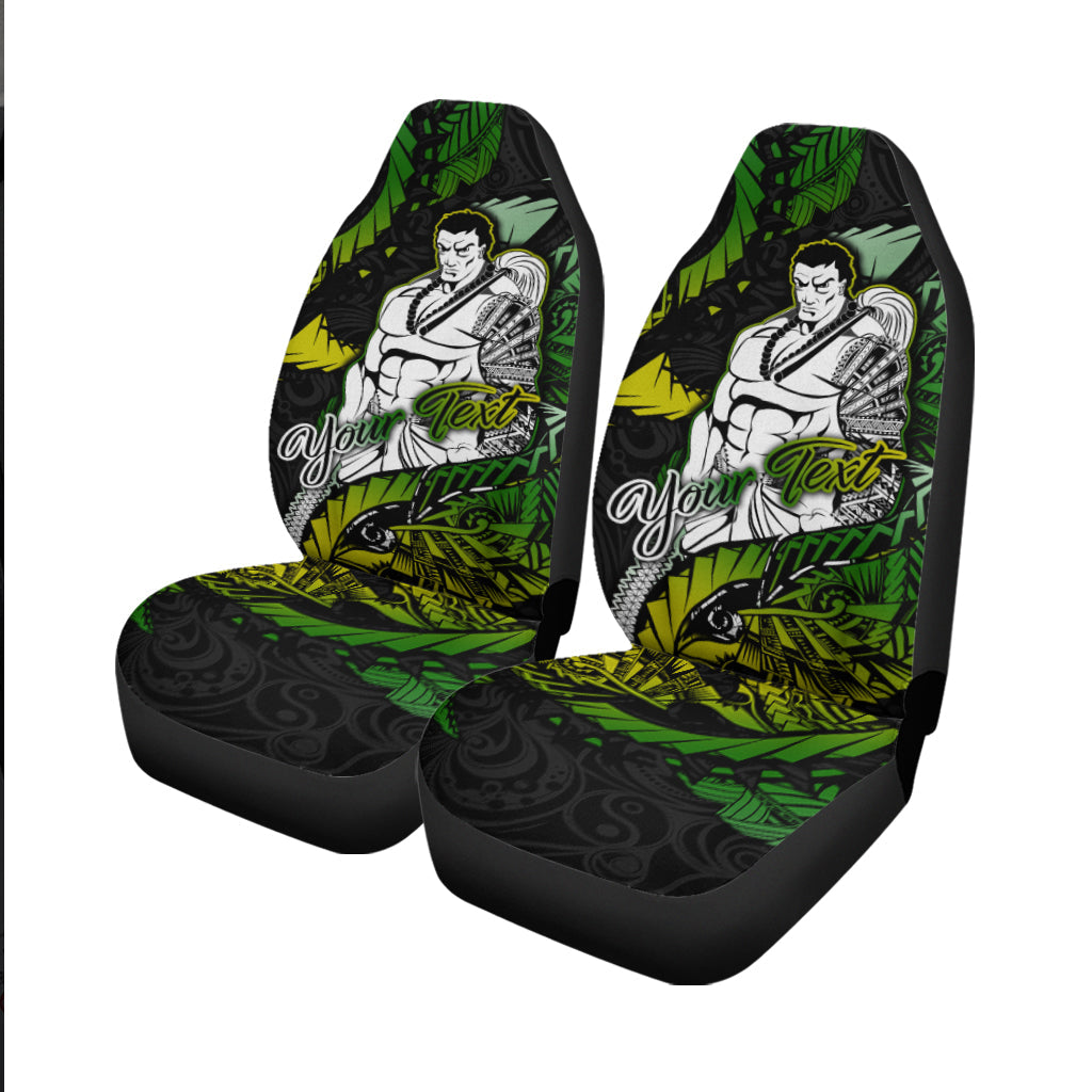 (Custom Personalised) Samoan Warrior Pride Samoa Polynesia Car Seat Covers