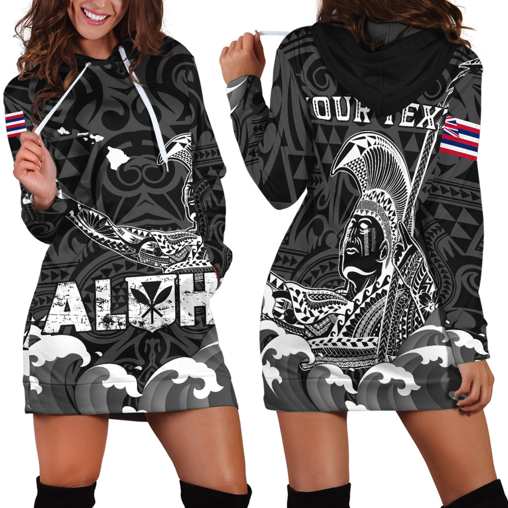 Custom Personalised Hawaii King Kamehameha Aloha Hawai'i Nei Hoodie Dress
