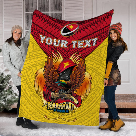 Custom Personalised Papua New Guinea Rugby Kumul Pride Blanket