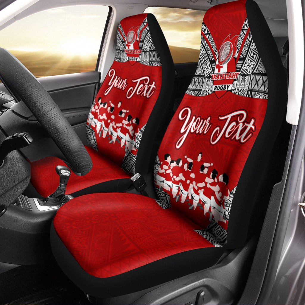 (Custom Personalised) Tonga Rugby Ikale Tahi Sipi Tau Car Seat Covers