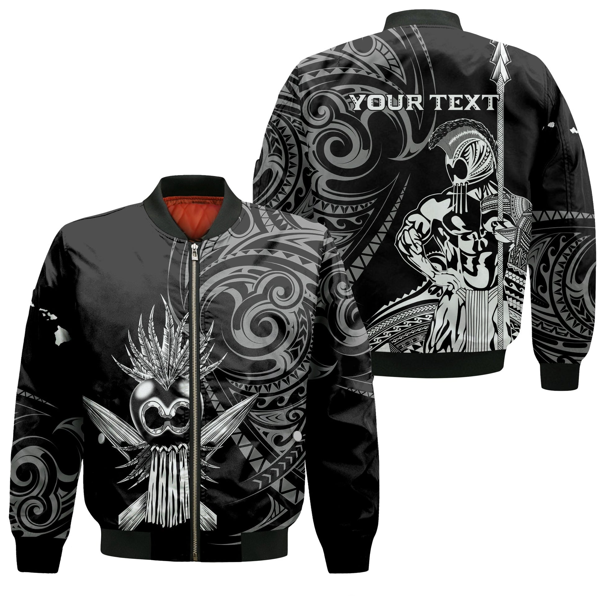 (Custom Personalised) Hawaii Ikaika Warrior Bomber Jacket