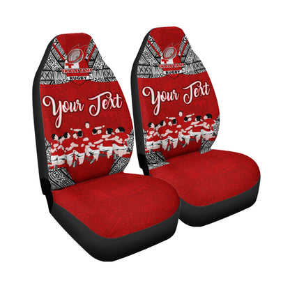 (Custom Personalised) Tonga Rugby Ikale Tahi Sipi Tau Car Seat Covers