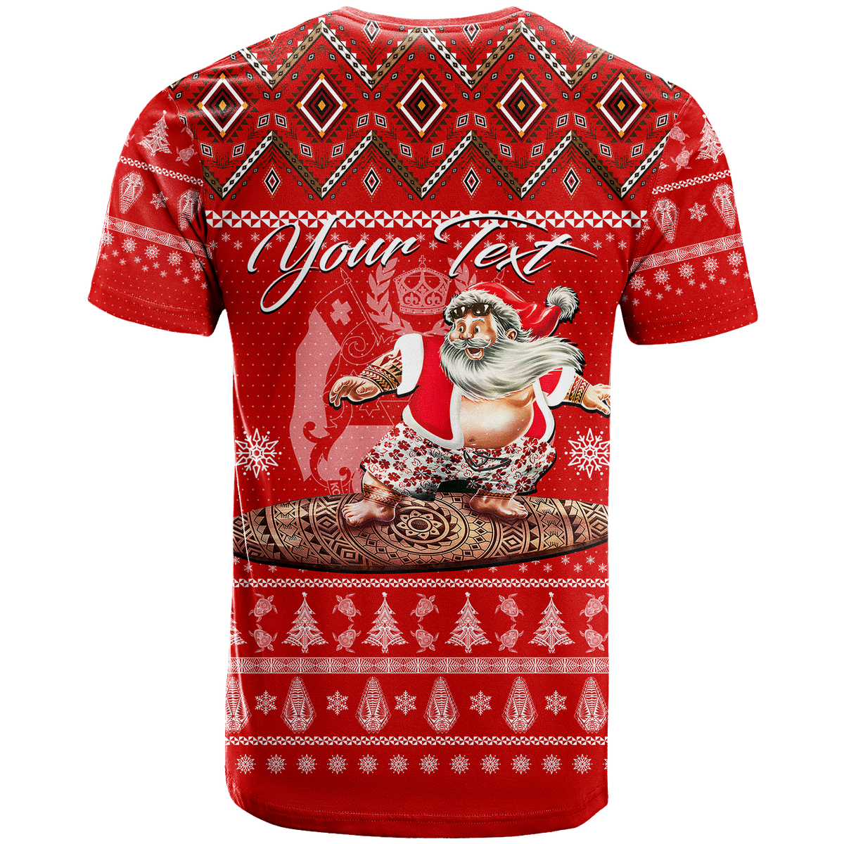 Custom Personalised Tonga Christmas - Kilisimasi Fiefia Santas Polynesia T Shirt -