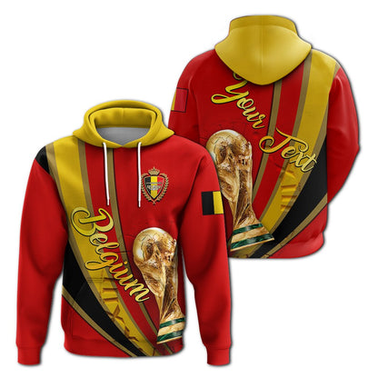 Custom Belgium Football 2022 Hoodie