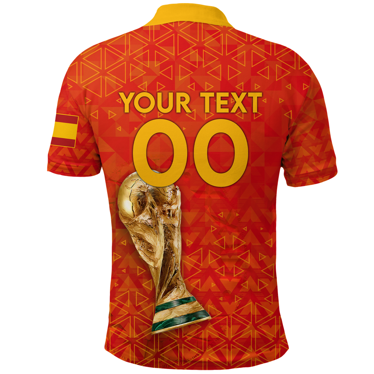 Custom Spain Polo Shirt Football 2022