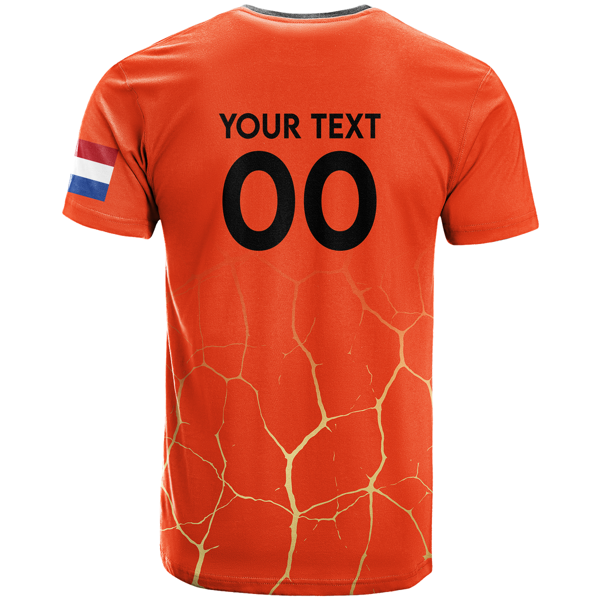 Custom Netherlands T Shirt Football 2022 LT2